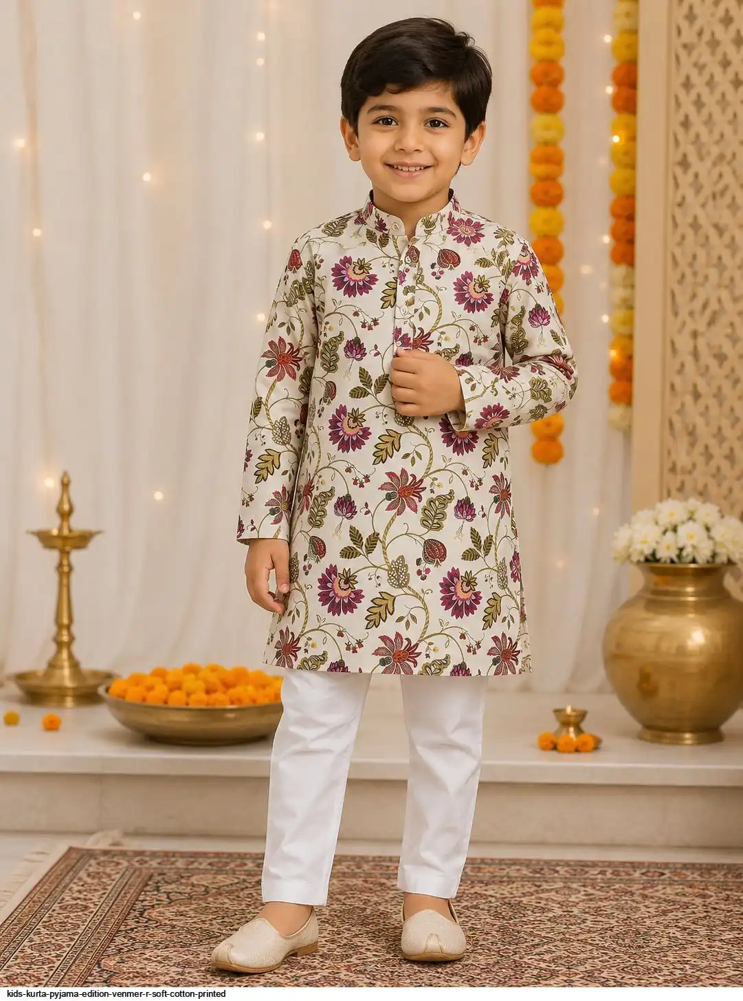 KIDS KURTA PYJAMA EDITION VENMER R SOFT COTTON PRINTED 4