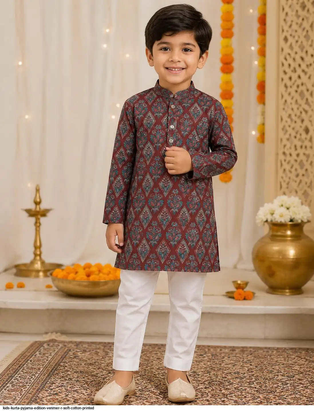 KIDS KURTA PYJAMA EDITION VENMER R SOFT COTTON PRINTED 6