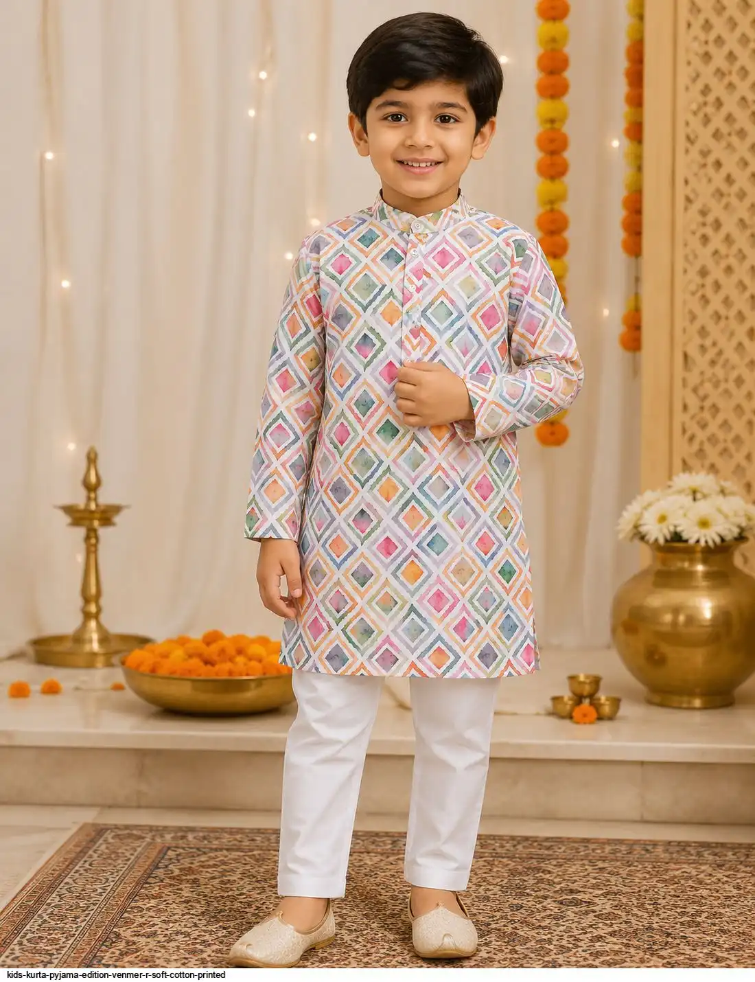 KIDS KURTA PYJAMA EDITION VENMER R SOFT COTTON PRINTED 5