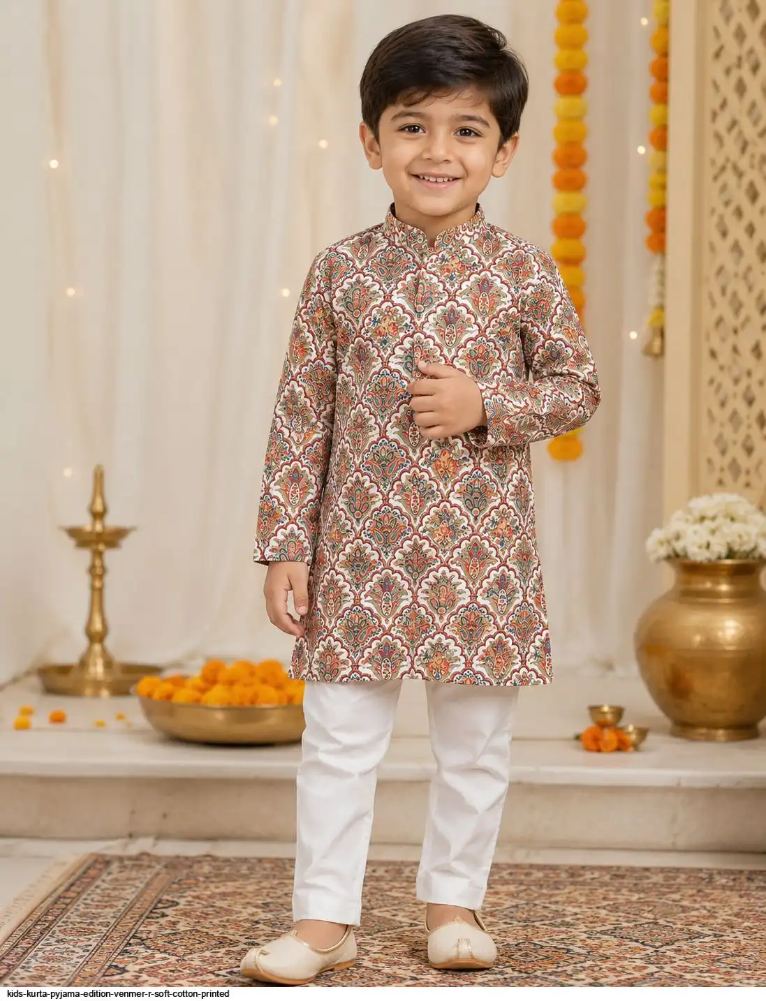 KIDS KURTA PYJAMA EDITION VENMER R SOFT COTTON PRINTED 8