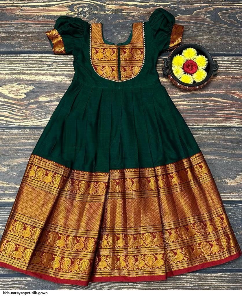 Yellow - Narayanpet cotton long gown available in multiple... | Facebook