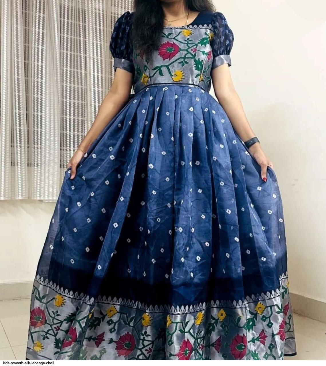 KIDS SMOOTH SILK LEHENGA CHOLI C