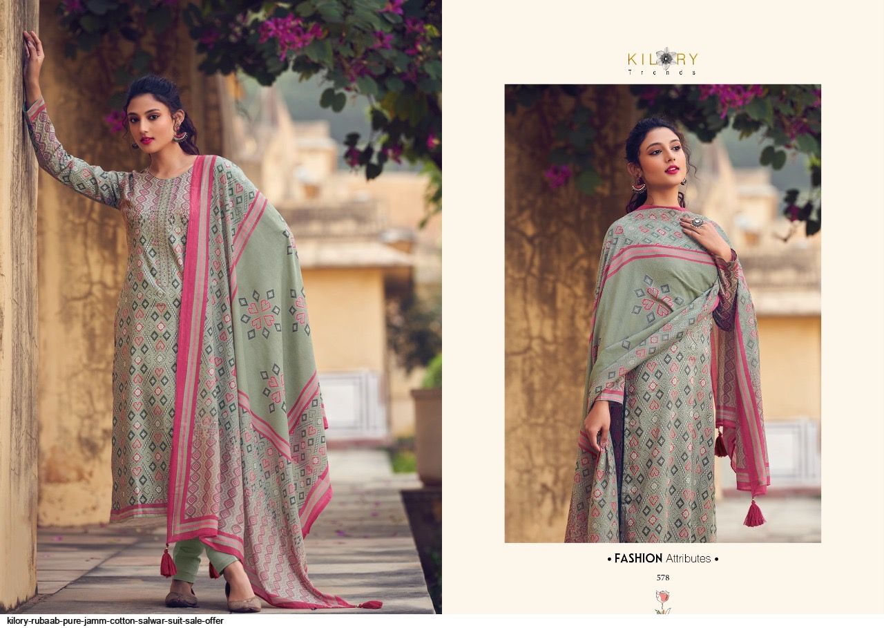 Kilory Rubaab Pure Jamm Cotton Salwar Suit Sale Offer