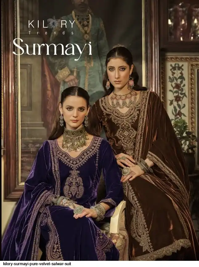 KILORY SURMAYI PURE VELVET SALWAR SUIT