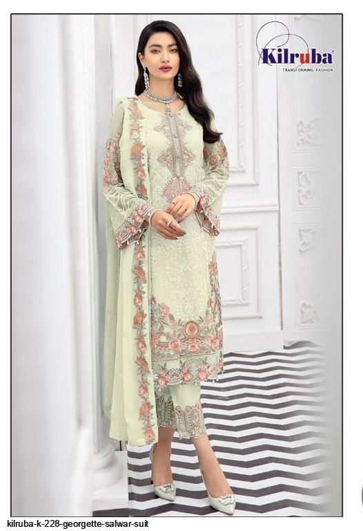 KILRUBA K 228 GEORGETTE SALWAR SUIT