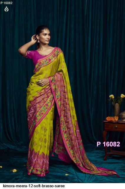 Green And Blue Color Brasso Saree - Nirvaan Collection Yf#21098 at Rs  2250.00 | ब्रासो साड़ी - Ozone Shield, Mumbai | ID: 2850052699491