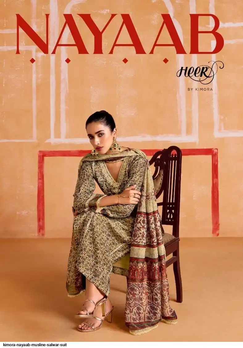 KIMORA NAYAAB MUSLINE SALWAR SUIT