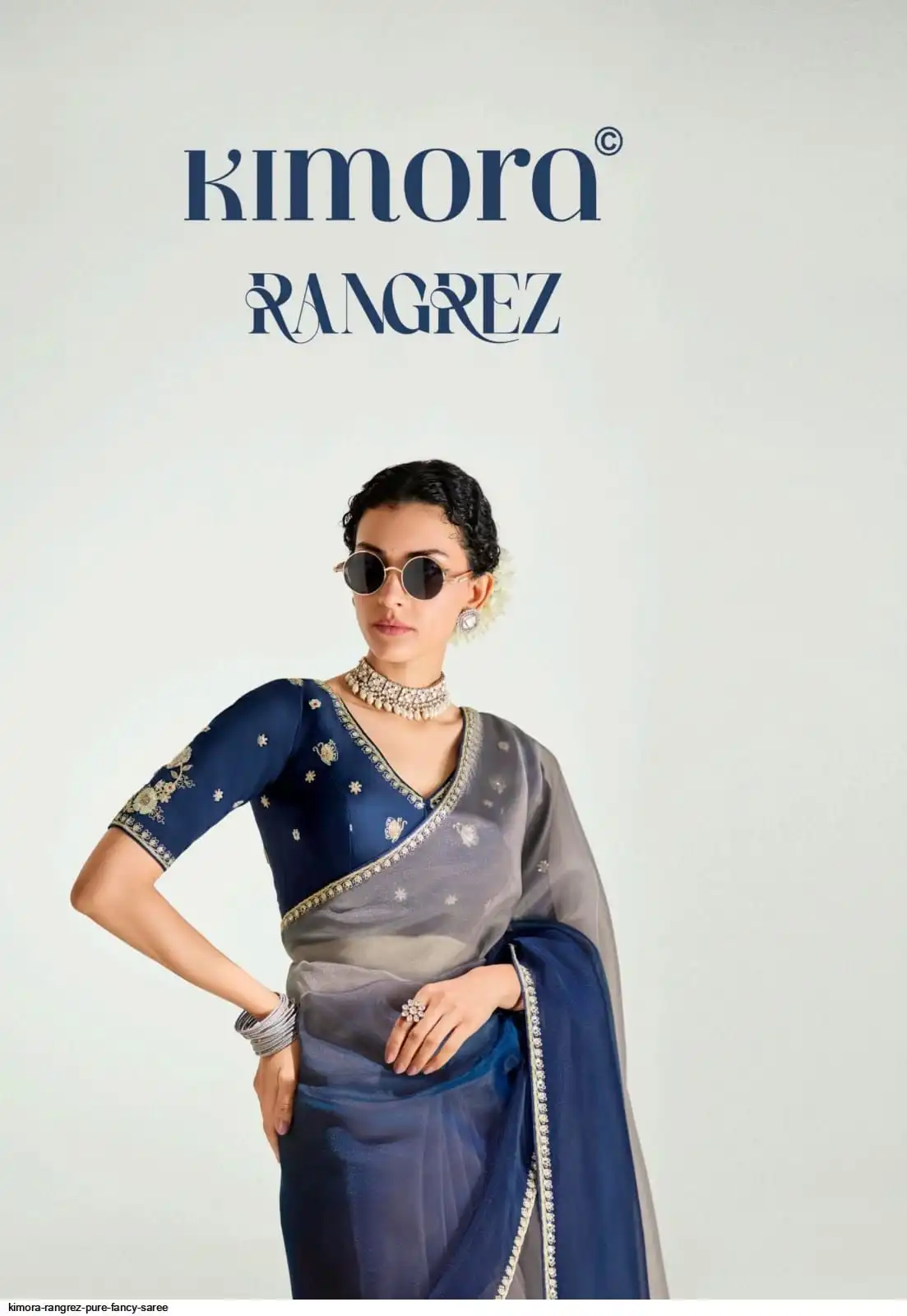 KIMORA RANGREZ PURE FANCY SAREE