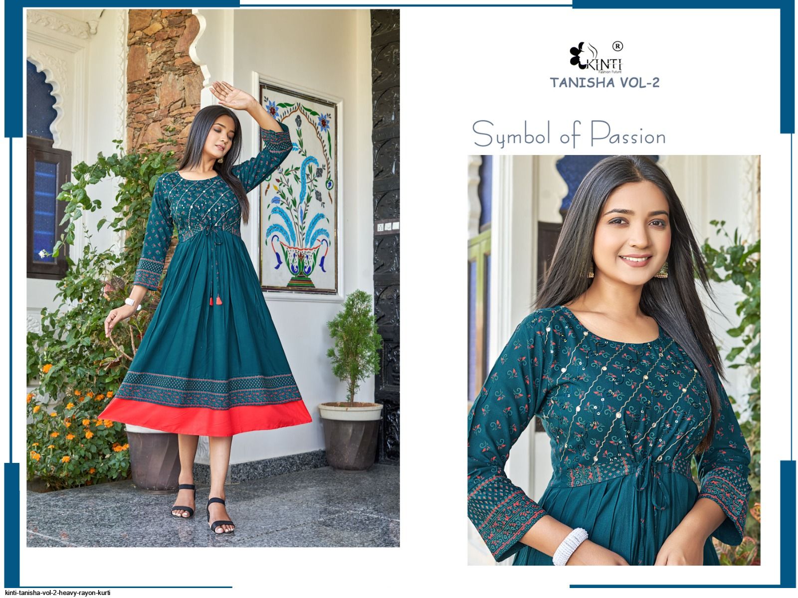 TRENDY TANISHA VOL2 Layer Festive wear Kurti Wholesale catalog