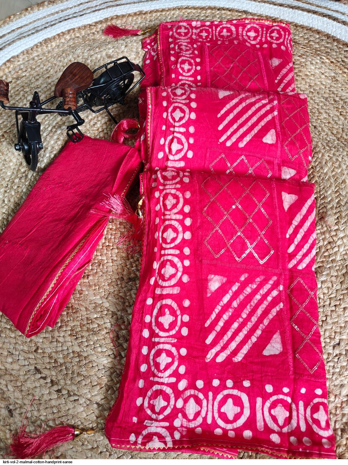 Malmal KIRTI vol 2 malmal cotton handprint saree