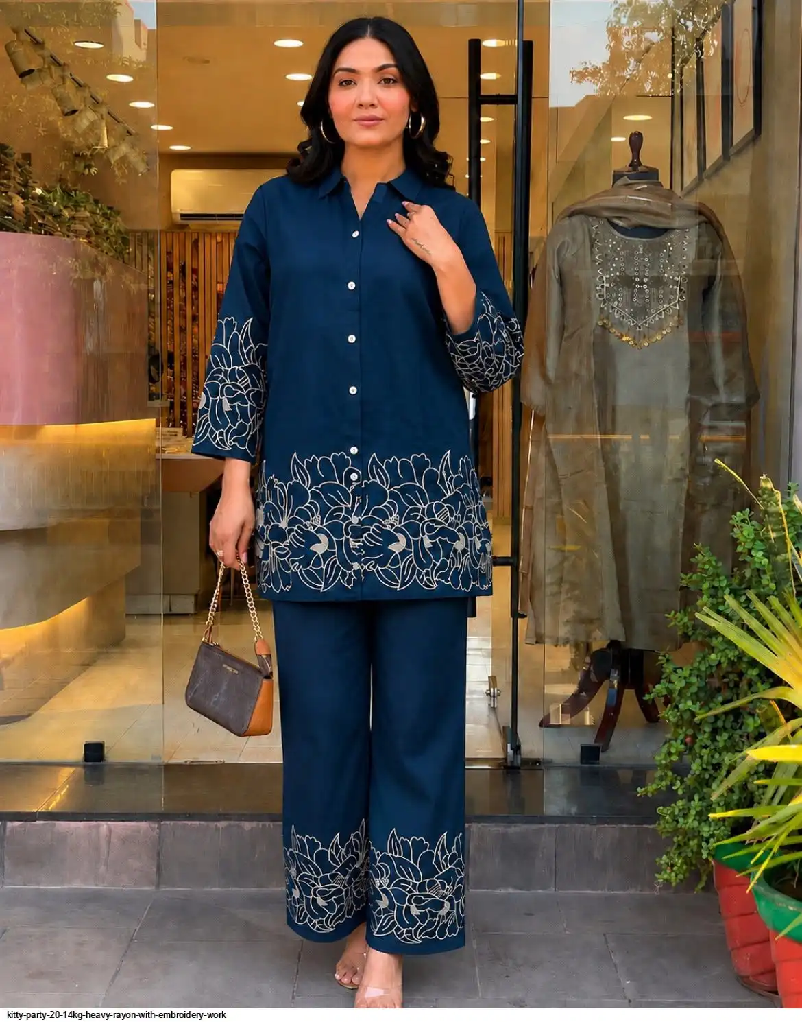 KITTY PARTY 20 14KG HEAVY RAYON WITH EMBROIDERY WORK A