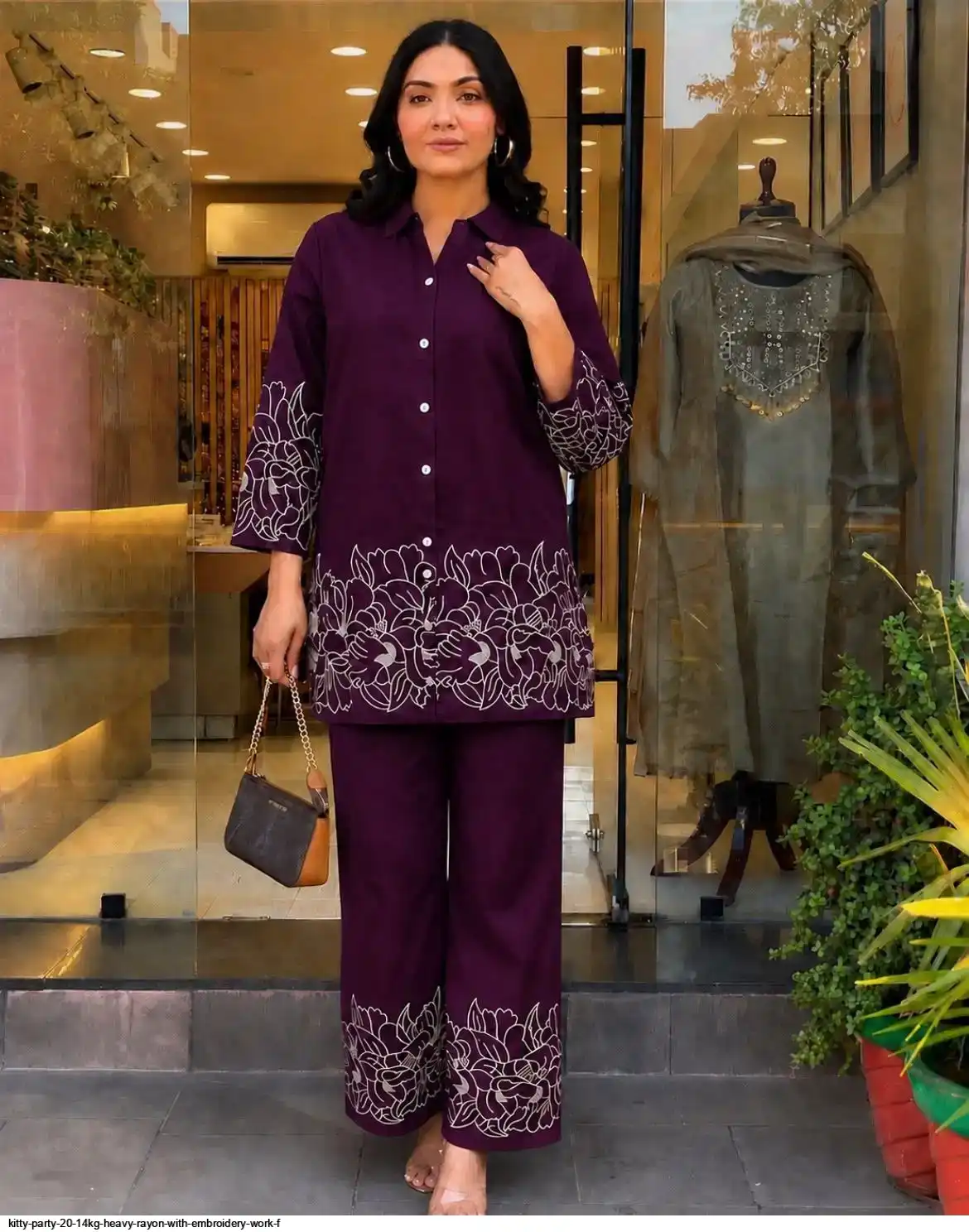 KITTY PARTY 20 14KG HEAVY RAYON WITH EMBROIDERY WORK F