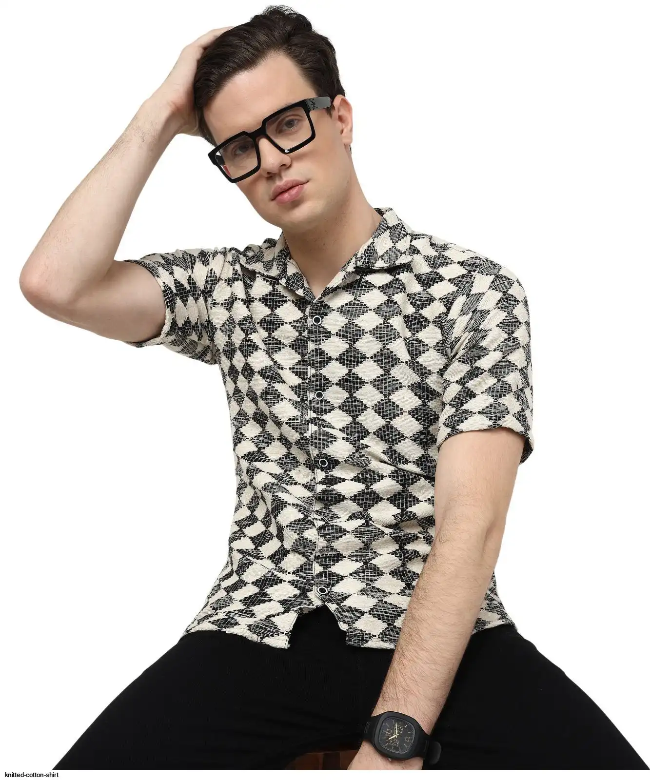 KNITTED COTTON SHIRT 2