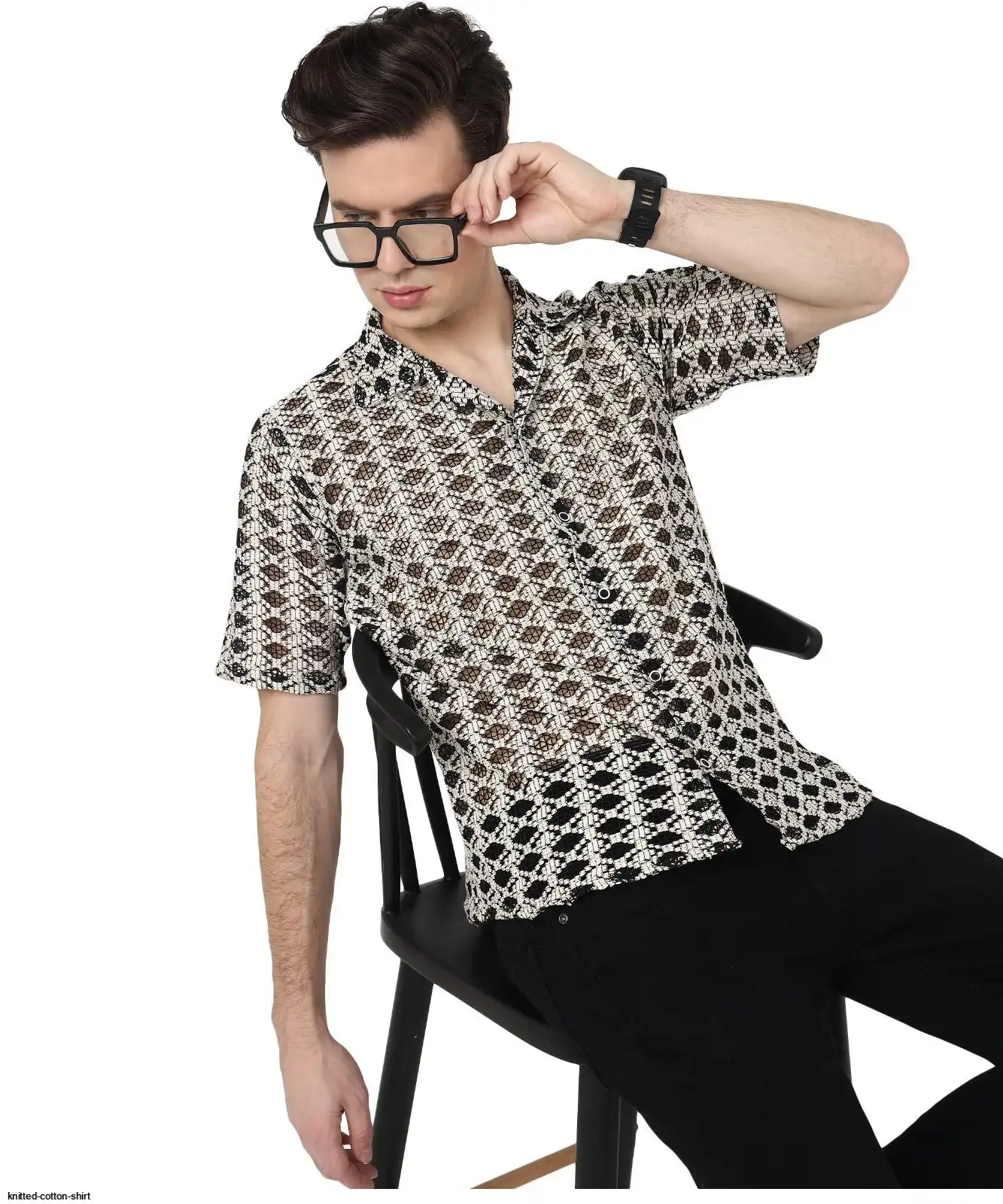 KNITTED COTTON SHIRT 1