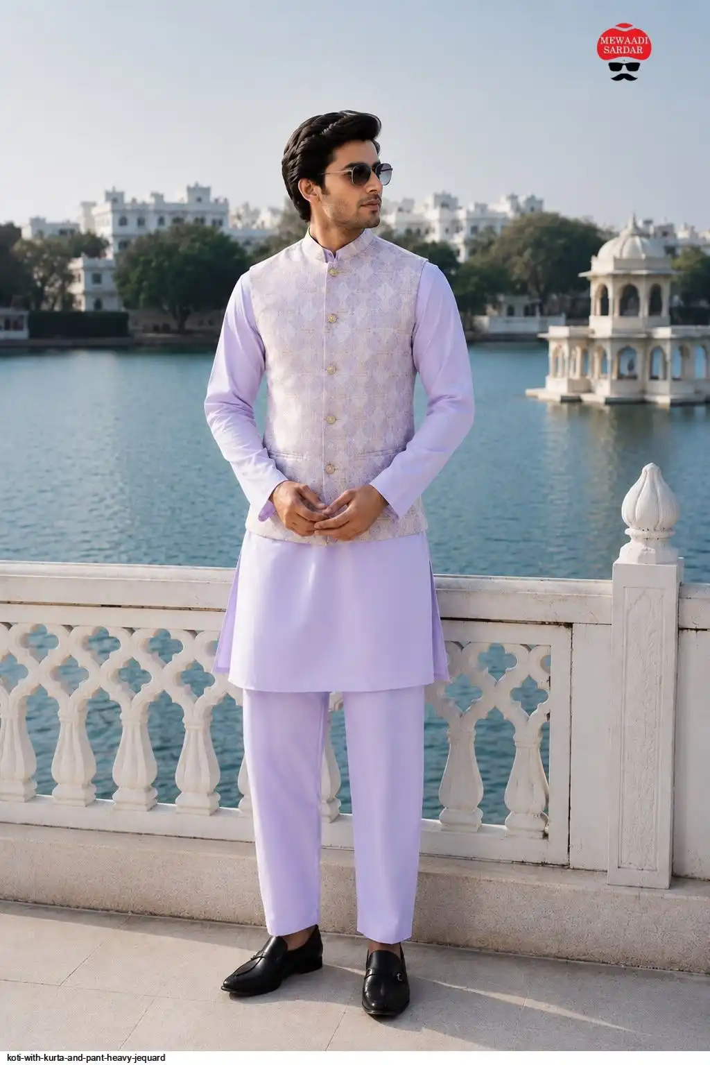 KOTI WITH KURTA AND PANT HEAVY JEQUARD 3