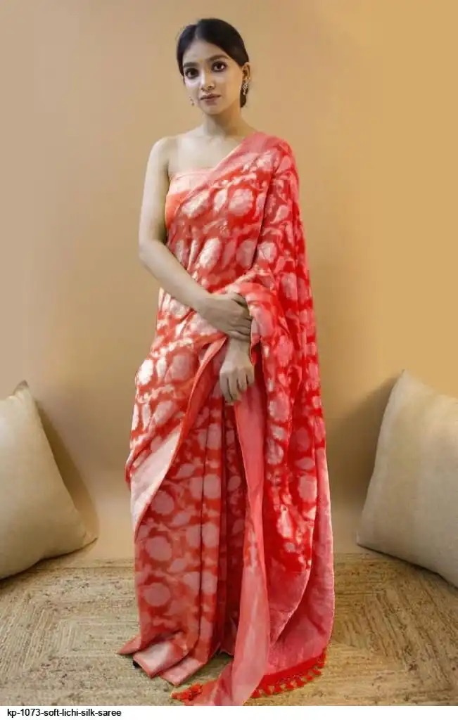 KP 1073 SOFT LICHI SILK SAREE B