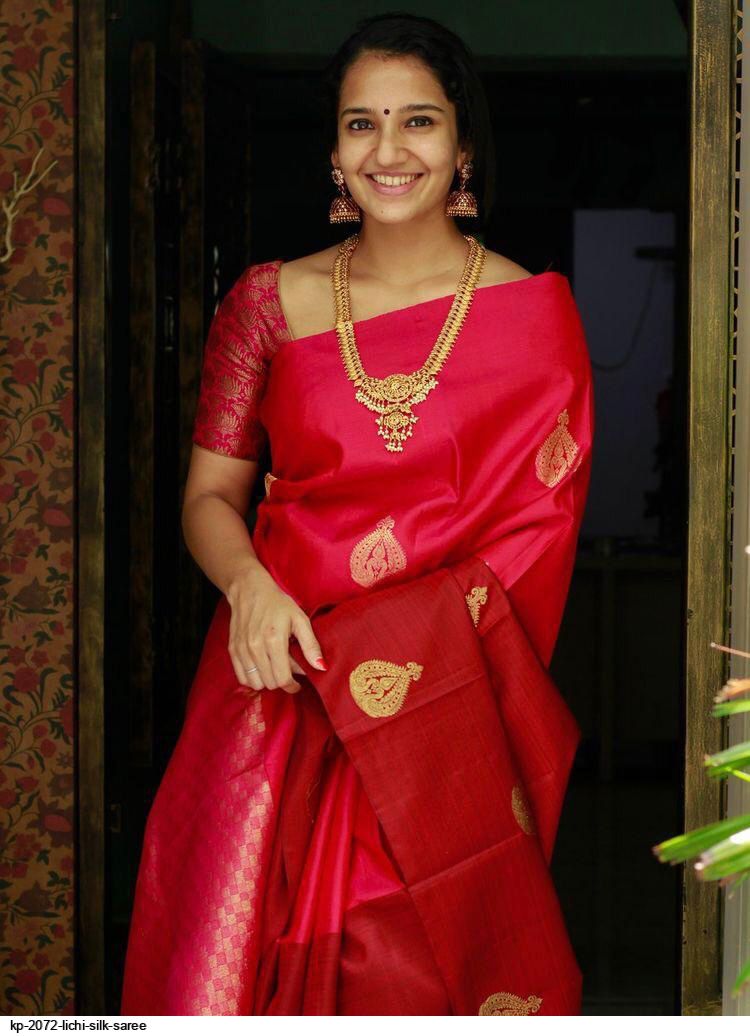 KP 2072 LICHI SILK SAREE