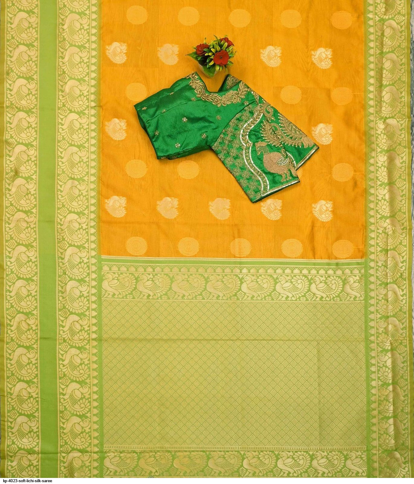 KP 4023 SOFT LICHI SILK SAREE B
