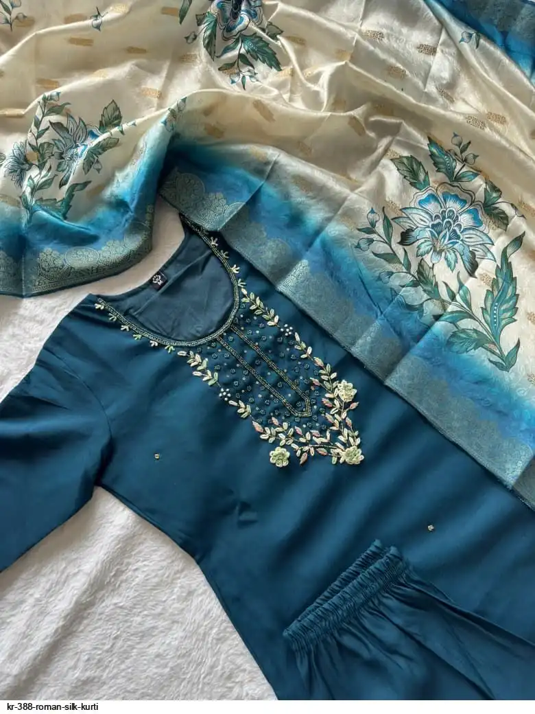 KR 388 ROMAN SILK KURTI