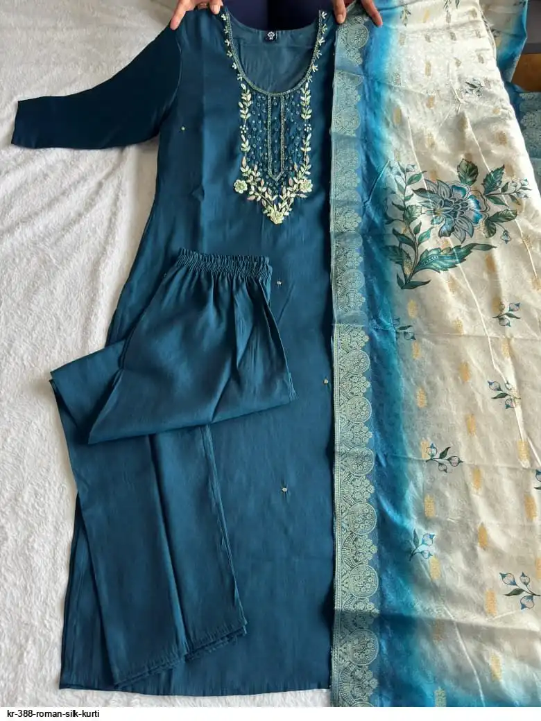 KR 388 ROMAN SILK KURTI