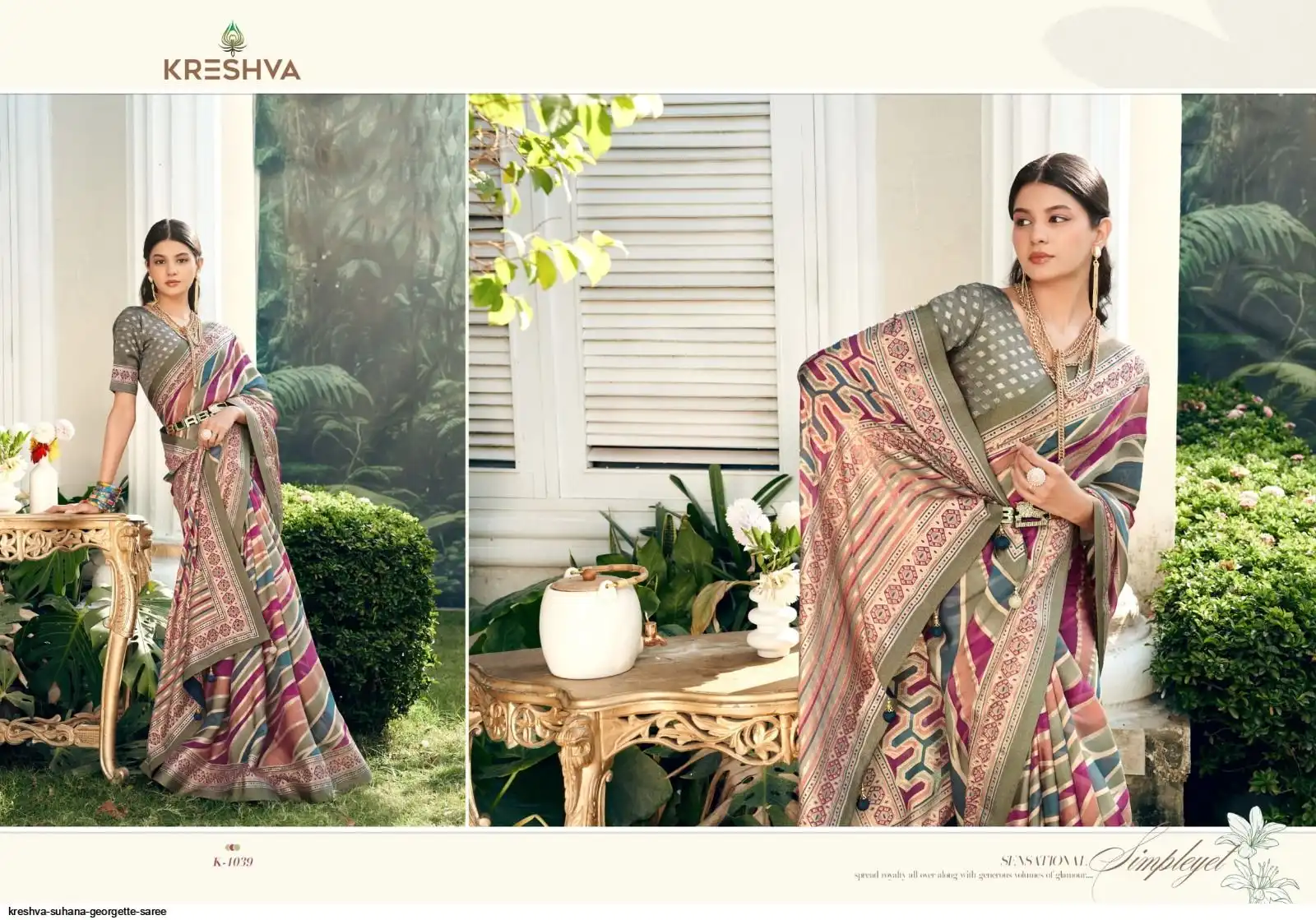 Kreshva Suhana Georgette Saree