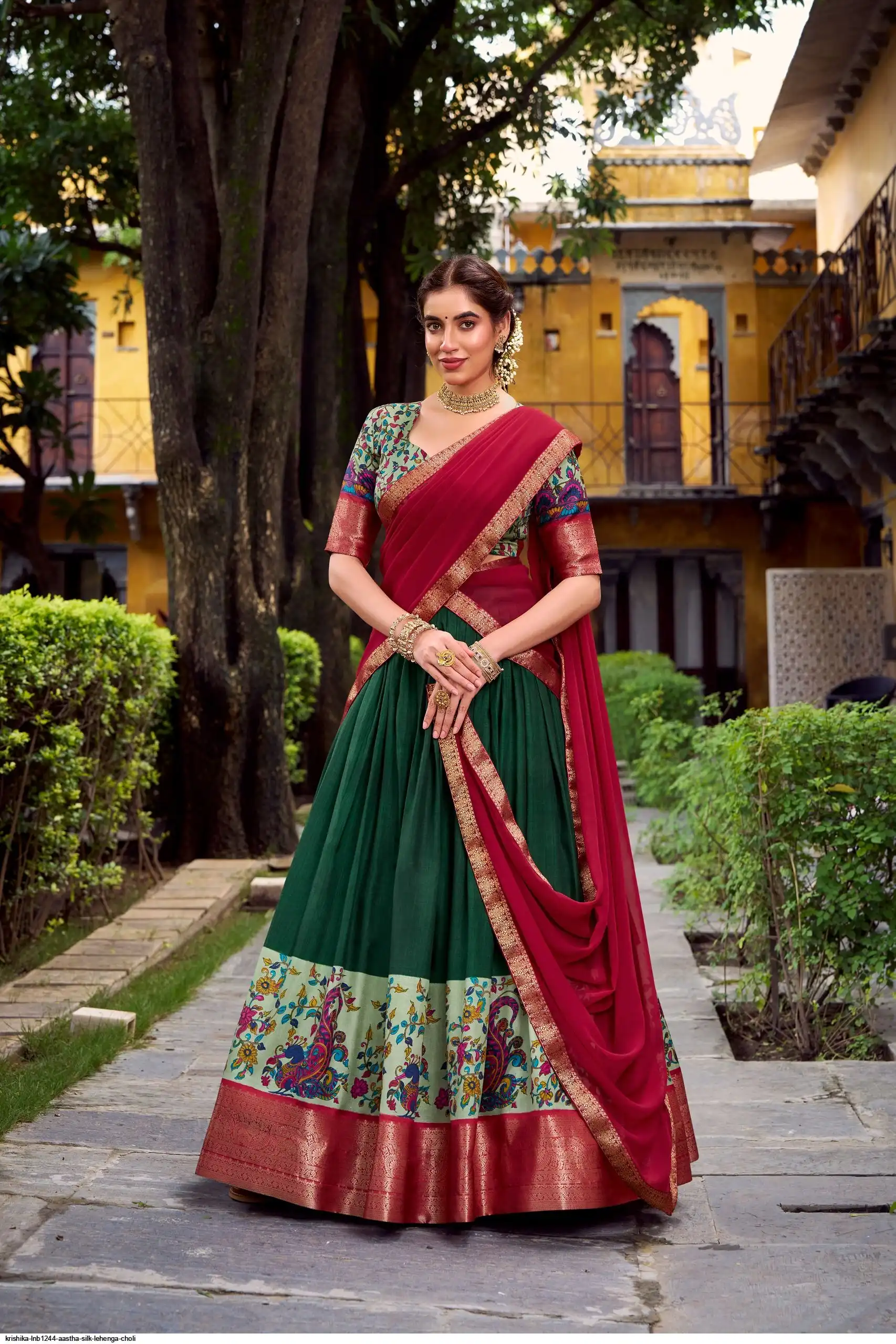 KRISHIKA LNB1244 AASTHA SILK LEHENGA CHOLI 1