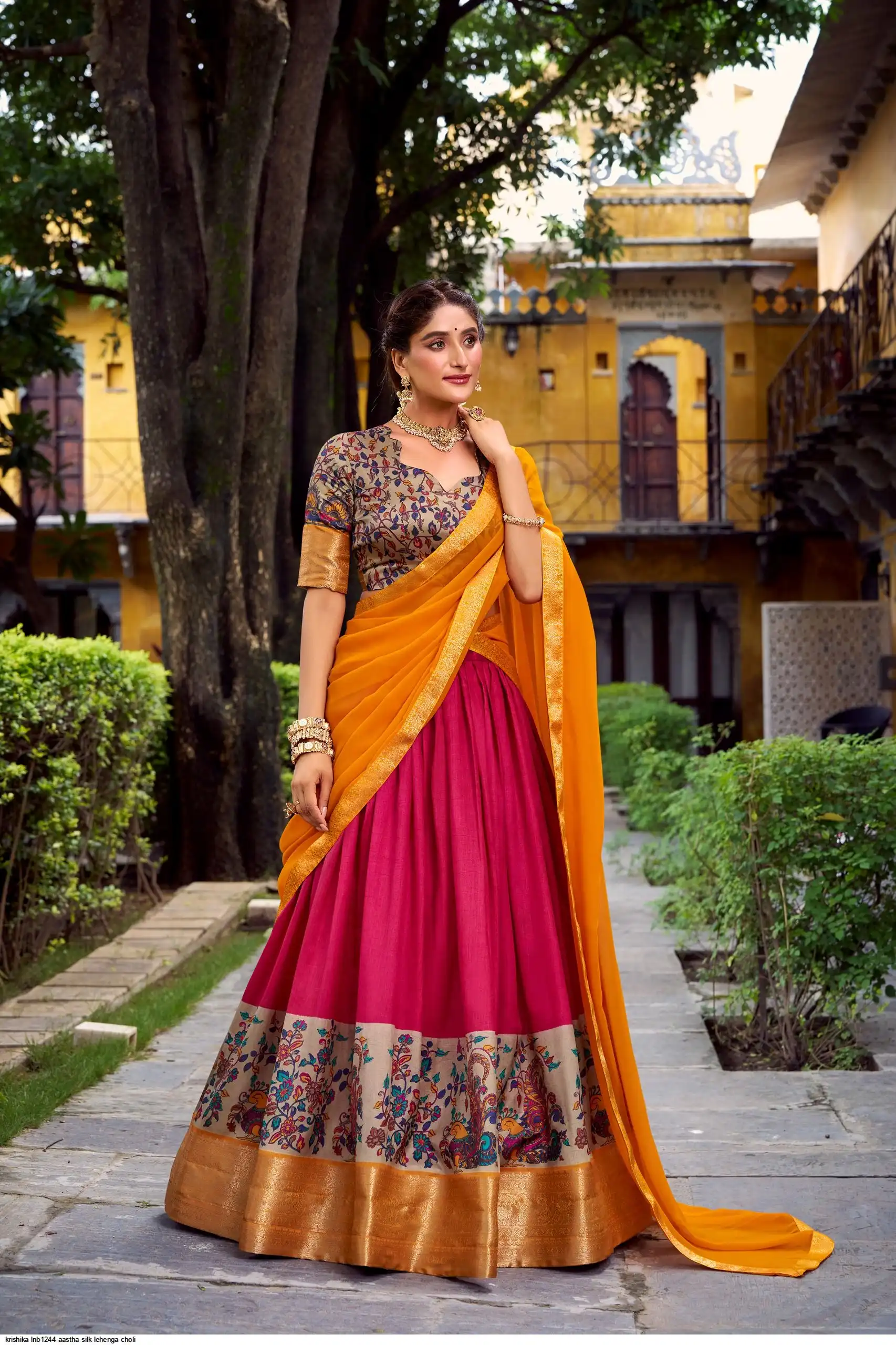 KRISHIKA LNB1244 AASTHA SILK LEHENGA CHOLI 2