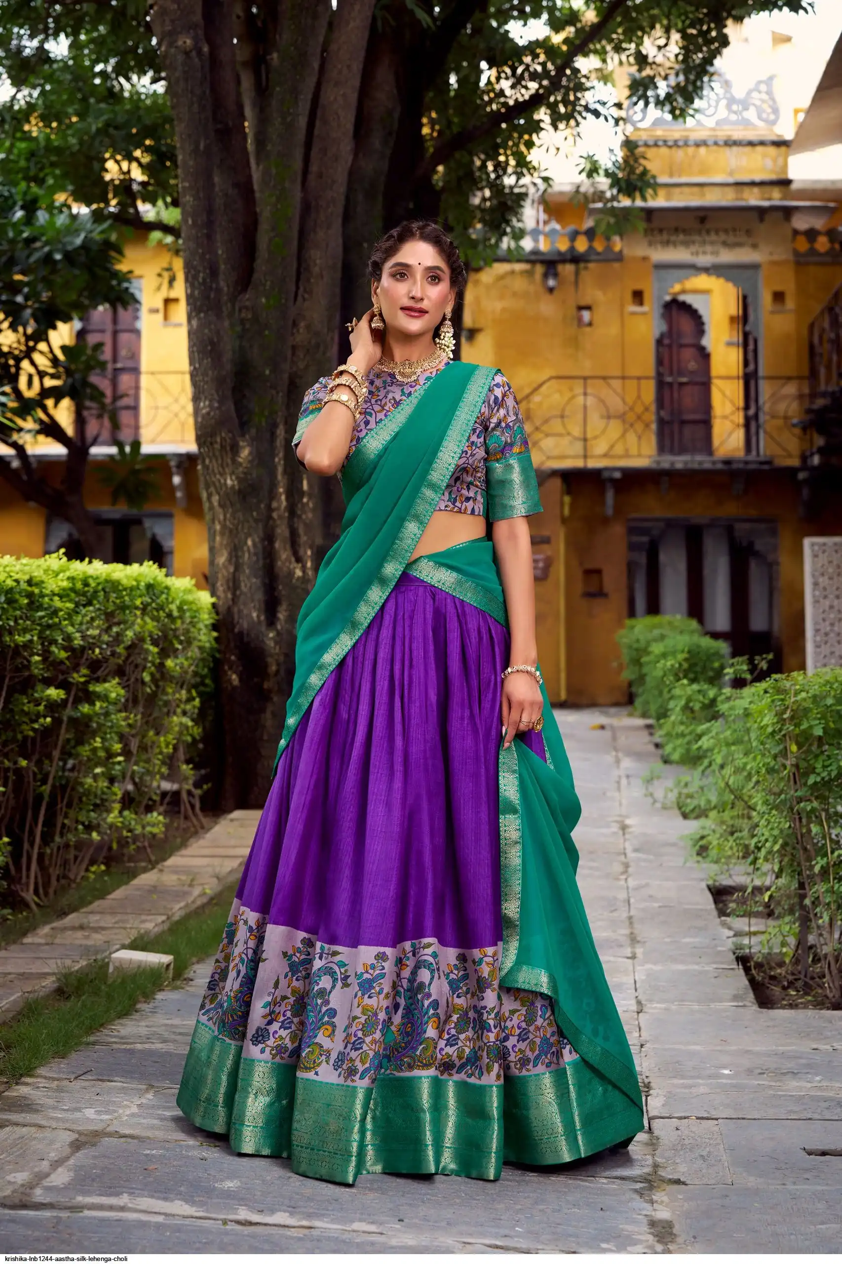KRISHIKA LNB1244 AASTHA SILK LEHENGA CHOLI 4
