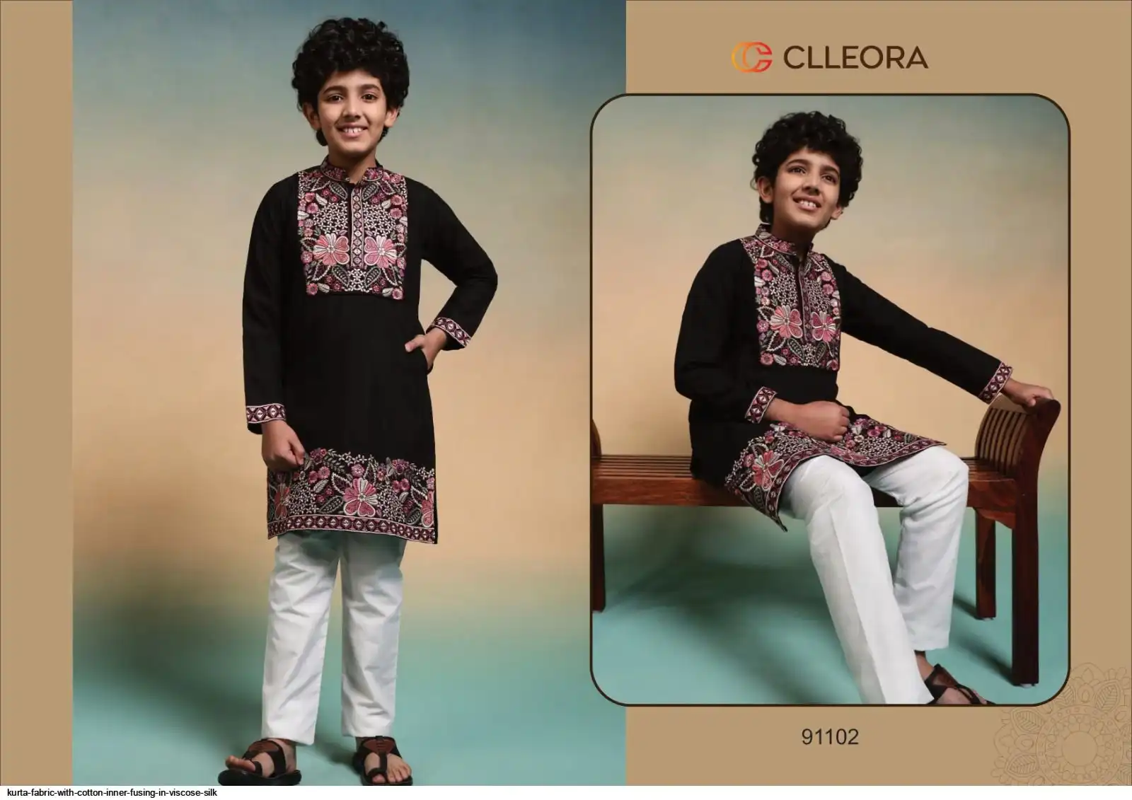 KURTA FABRIC WITH COTTON INNER FUSING IN VISCOSE SILK 5