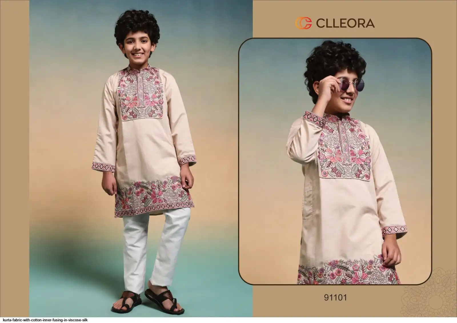 KURTA FABRIC WITH COTTON INNER FUSING IN VISCOSE SILK 6
