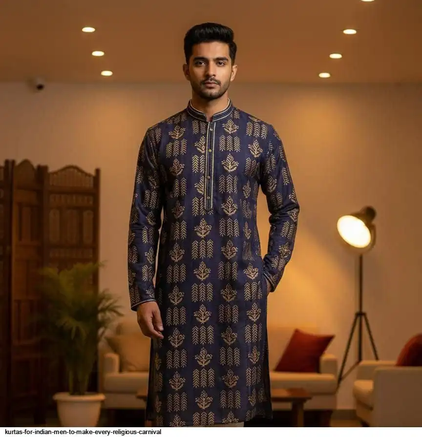 KURTAS FOR INDIAN MEN TO MAKE EVERY RELIGIOUS CARNIVAL 2