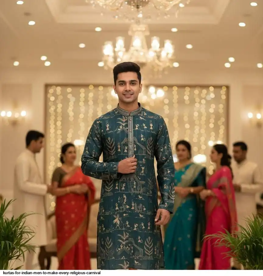 KURTAS FOR INDIAN MEN TO MAKE EVERY RELIGIOUS CARNIVAL 4