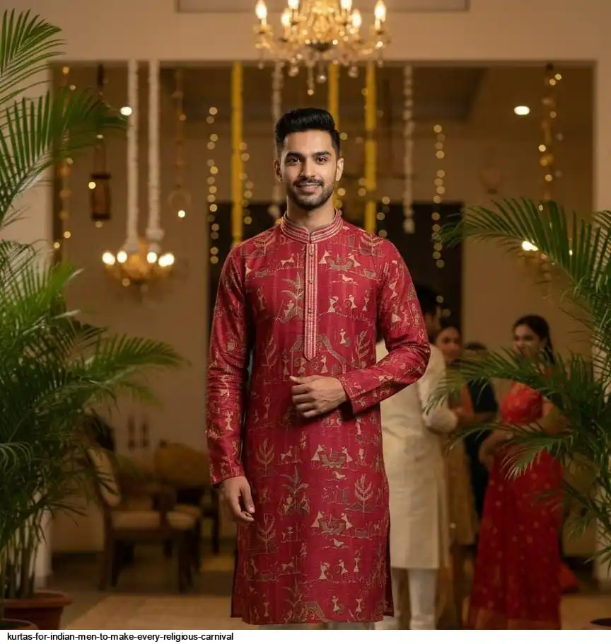KURTAS FOR INDIAN MEN TO MAKE EVERY RELIGIOUS CARNIVAL 3