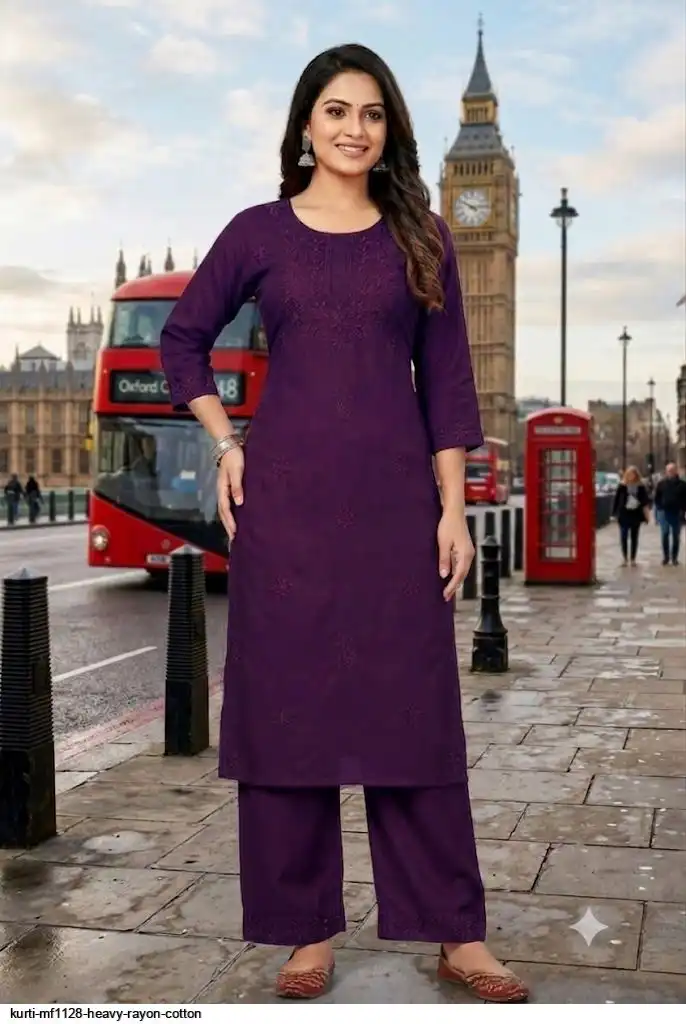 KURTI MF1128 HEAVY RAYON COTTON 4