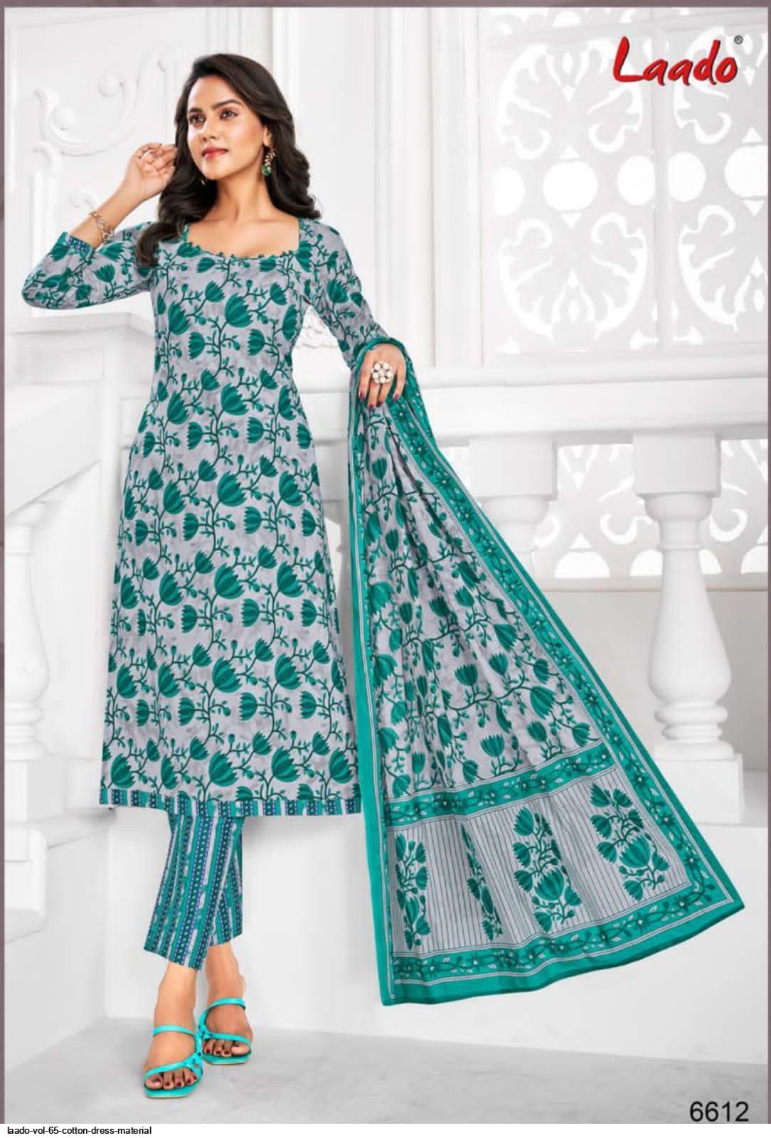 LAADO VOL 65 COTTON dress material
