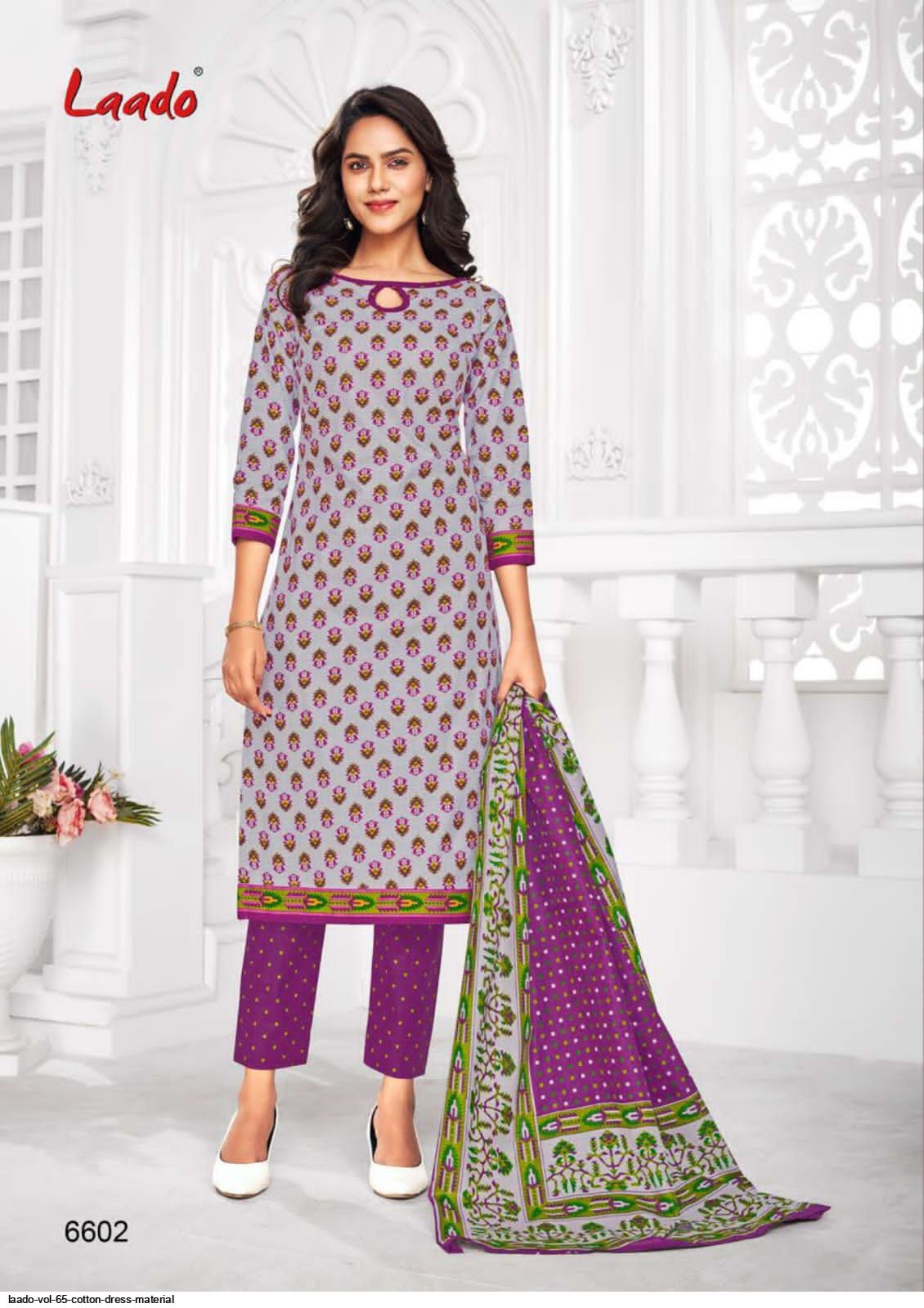 LAADO VOL 65 COTTON dress material