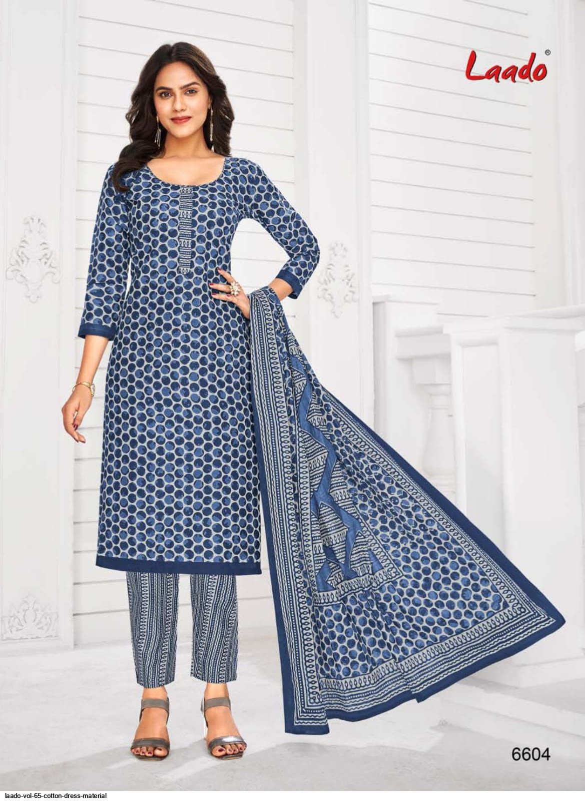 LAADO VOL 65 COTTON dress material