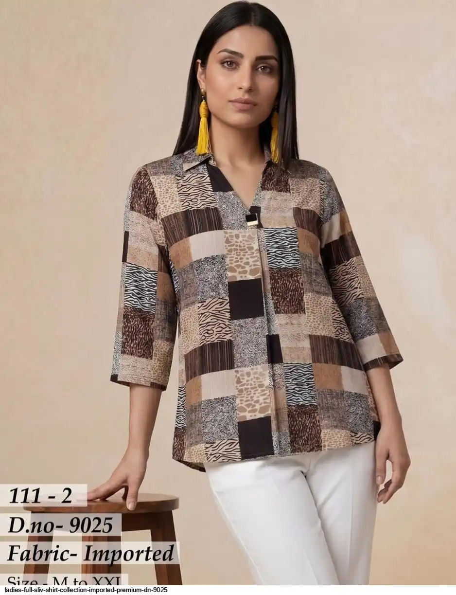 LADIES FULL SLEEVE SHIRT COLLECTION IMPORTED PREMIUM DN 9025 2