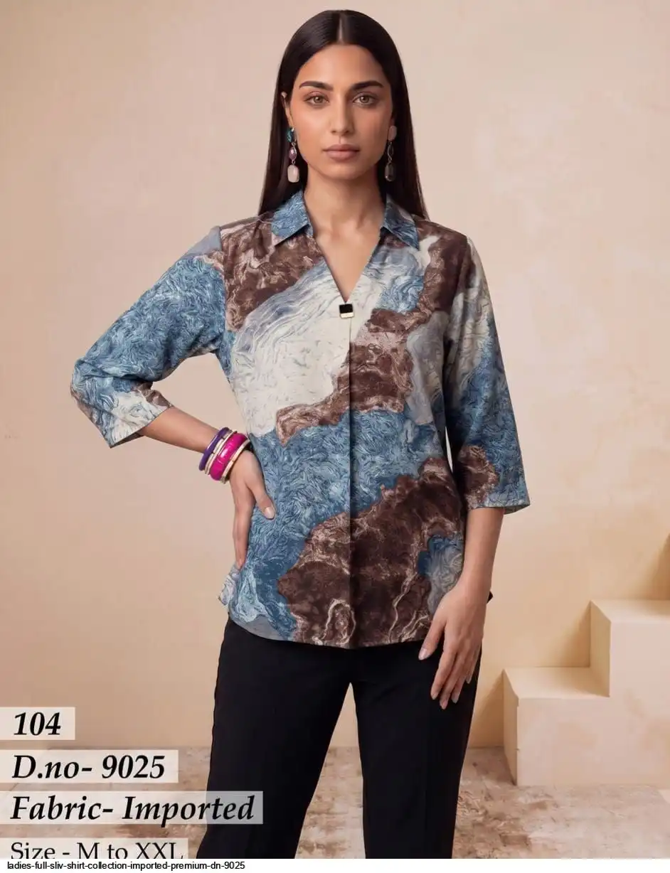 LADIES FULL SLEEVE SHIRT COLLECTION IMPORTED PREMIUM DN 9025 3