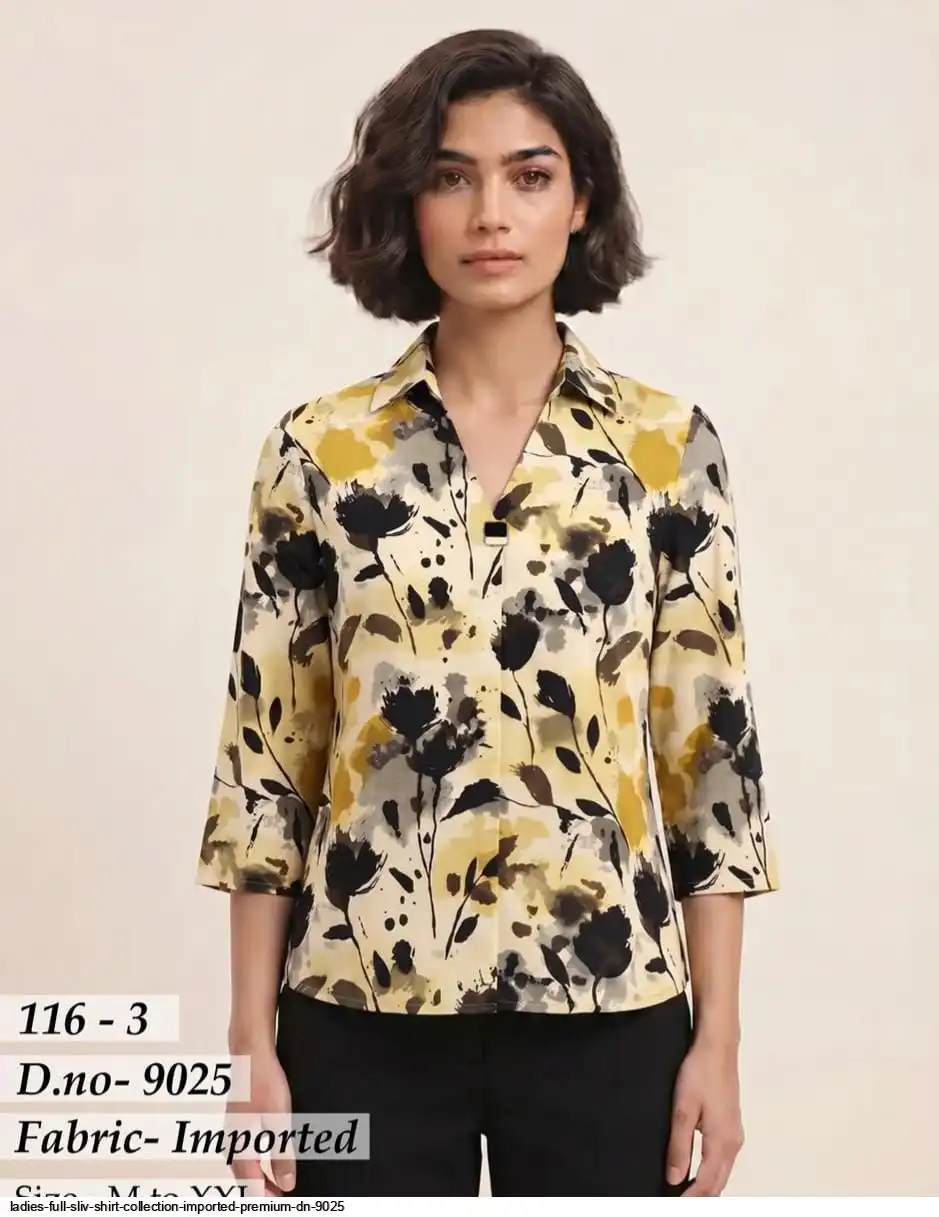 LADIES FULL SLEEVE SHIRT COLLECTION IMPORTED PREMIUM DN 9025 7