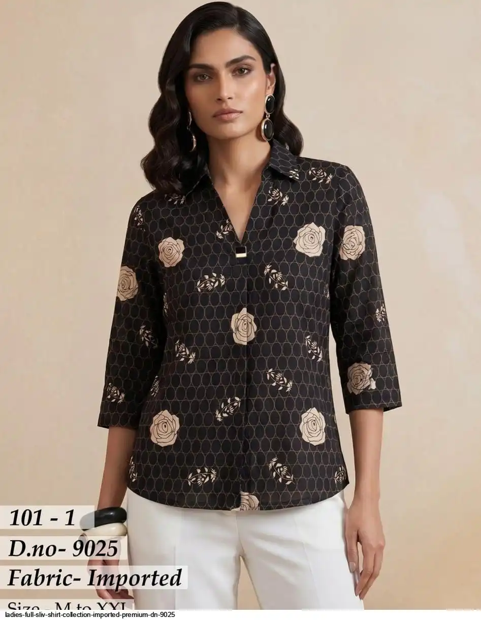 LADIES FULL SLEEVE SHIRT COLLECTION IMPORTED PREMIUM DN 9025 6