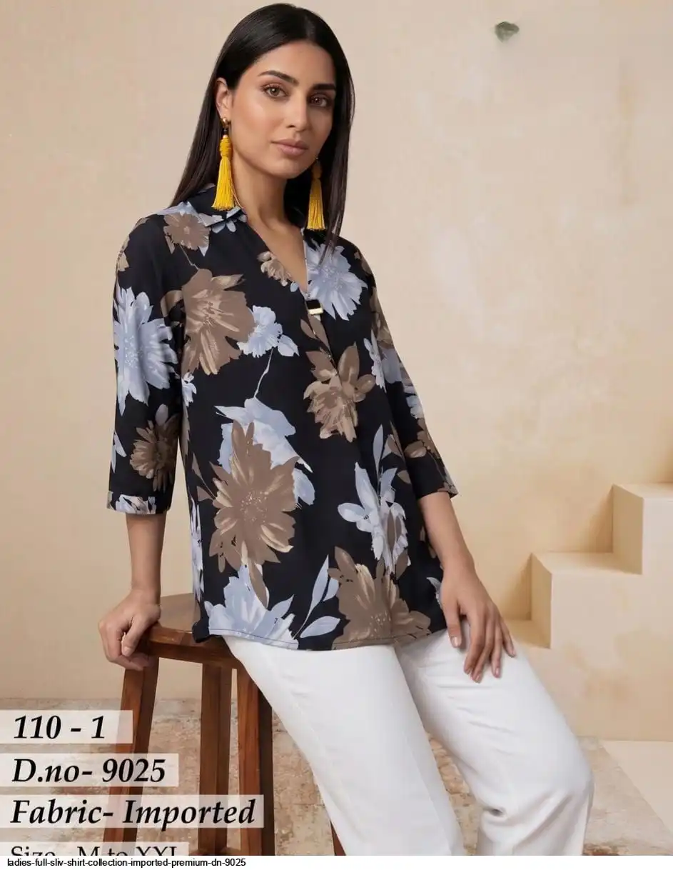 LADIES FULL SLEEVE SHIRT COLLECTION IMPORTED PREMIUM DN 9025 9