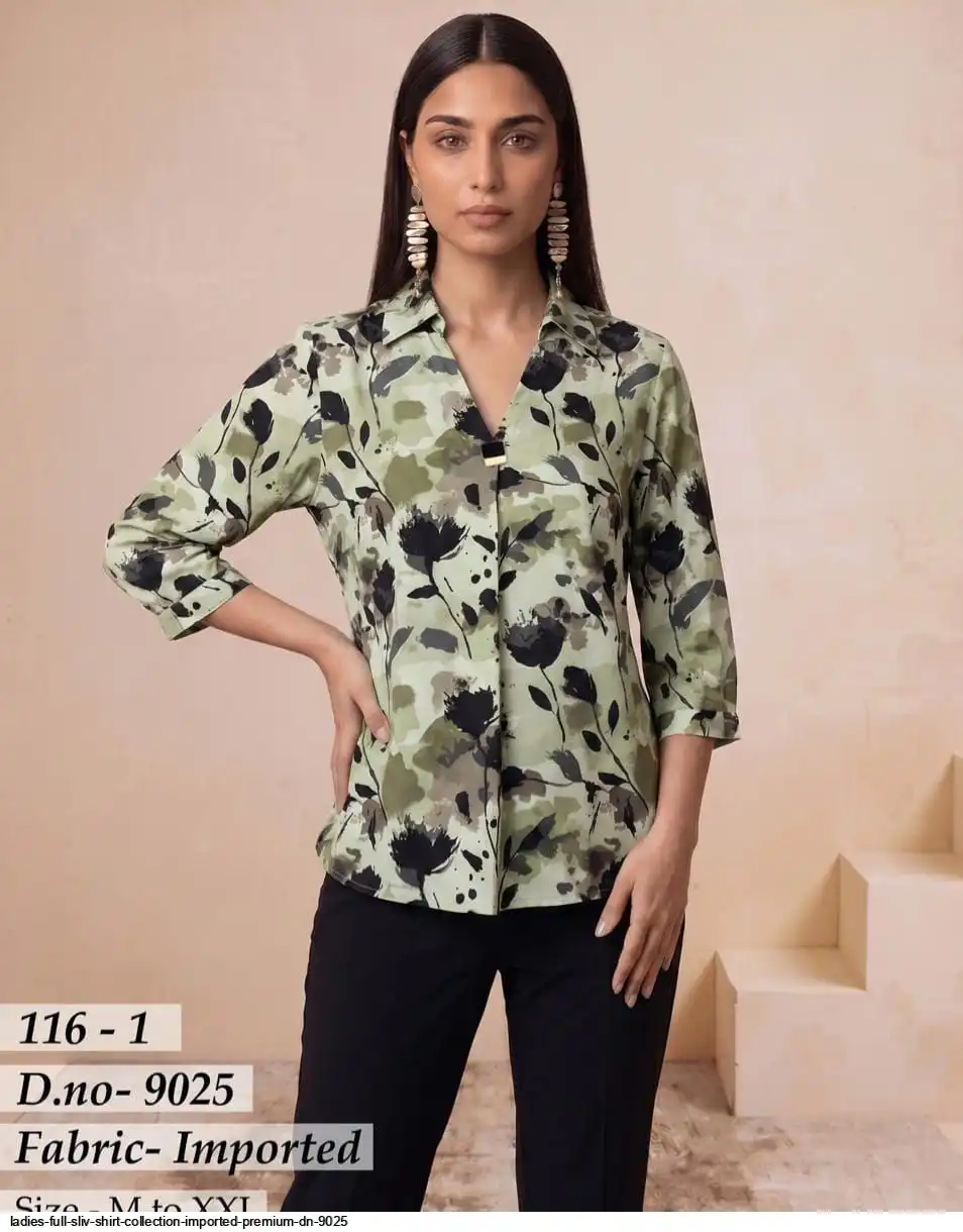 LADIES FULL SLEEVE SHIRT COLLECTION IMPORTED PREMIUM DN 9025 10