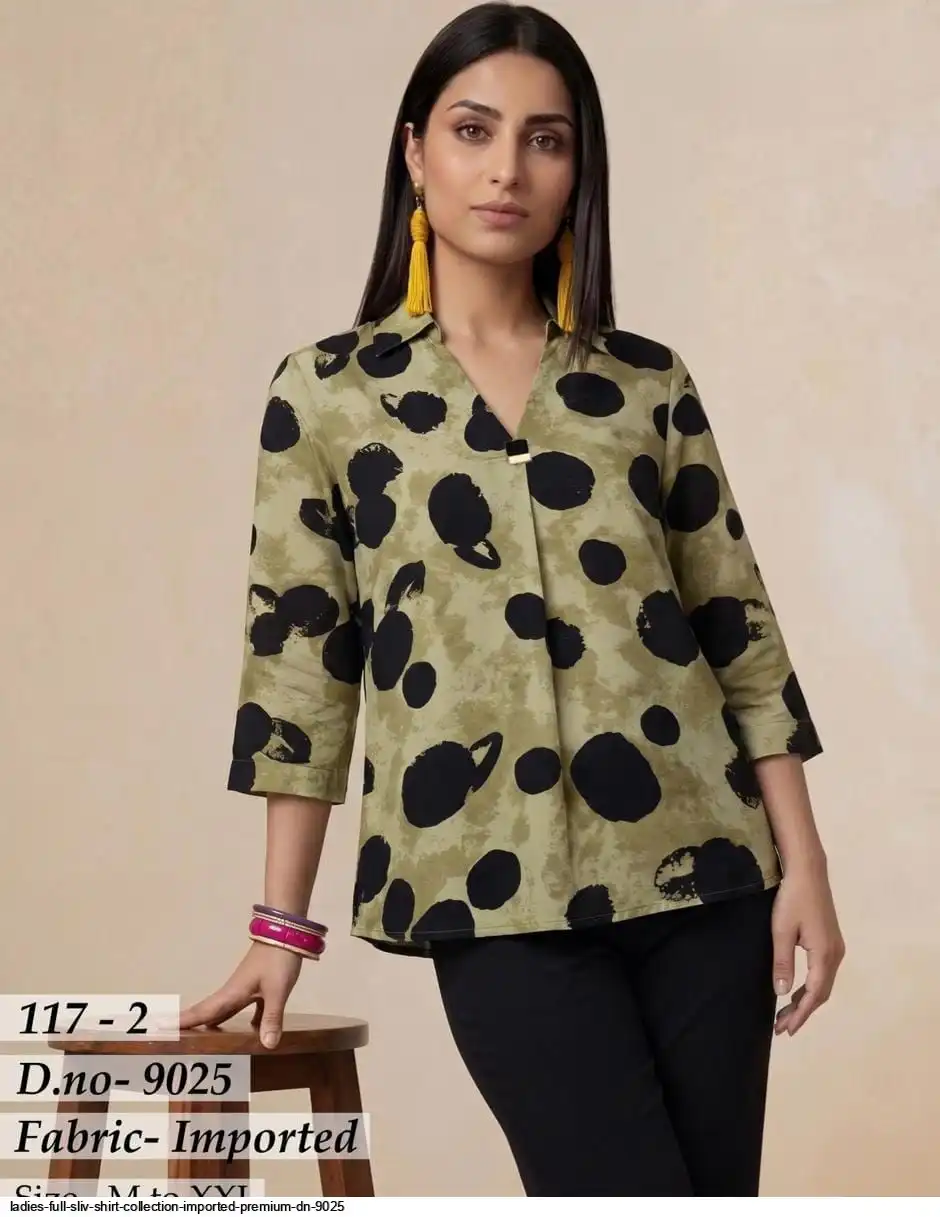 LADIES FULL SLEEVE SHIRT COLLECTION IMPORTED PREMIUM DN 9025 11