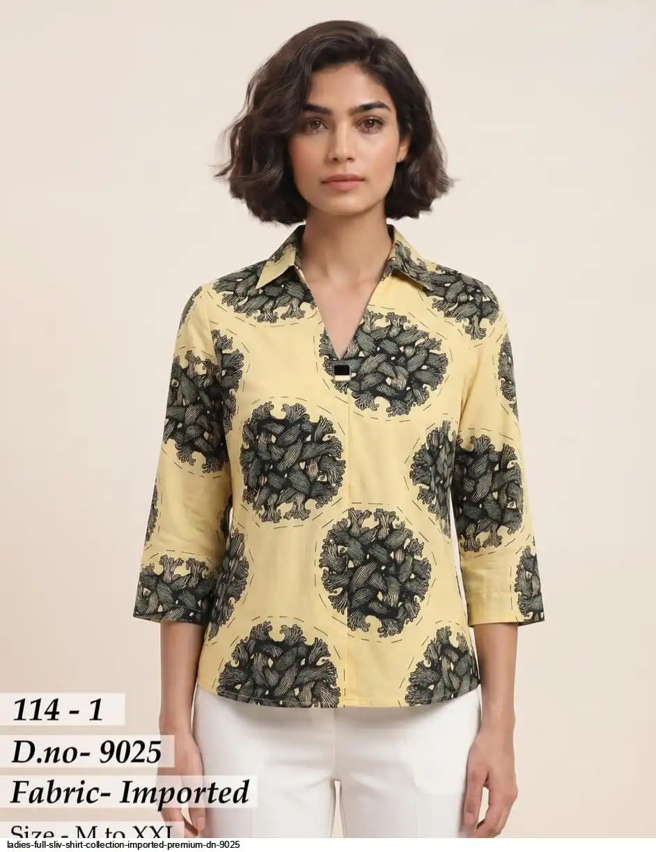 LADIES FULL SLEEVE SHIRT COLLECTION IMPORTED PREMIUM DN 9025 17