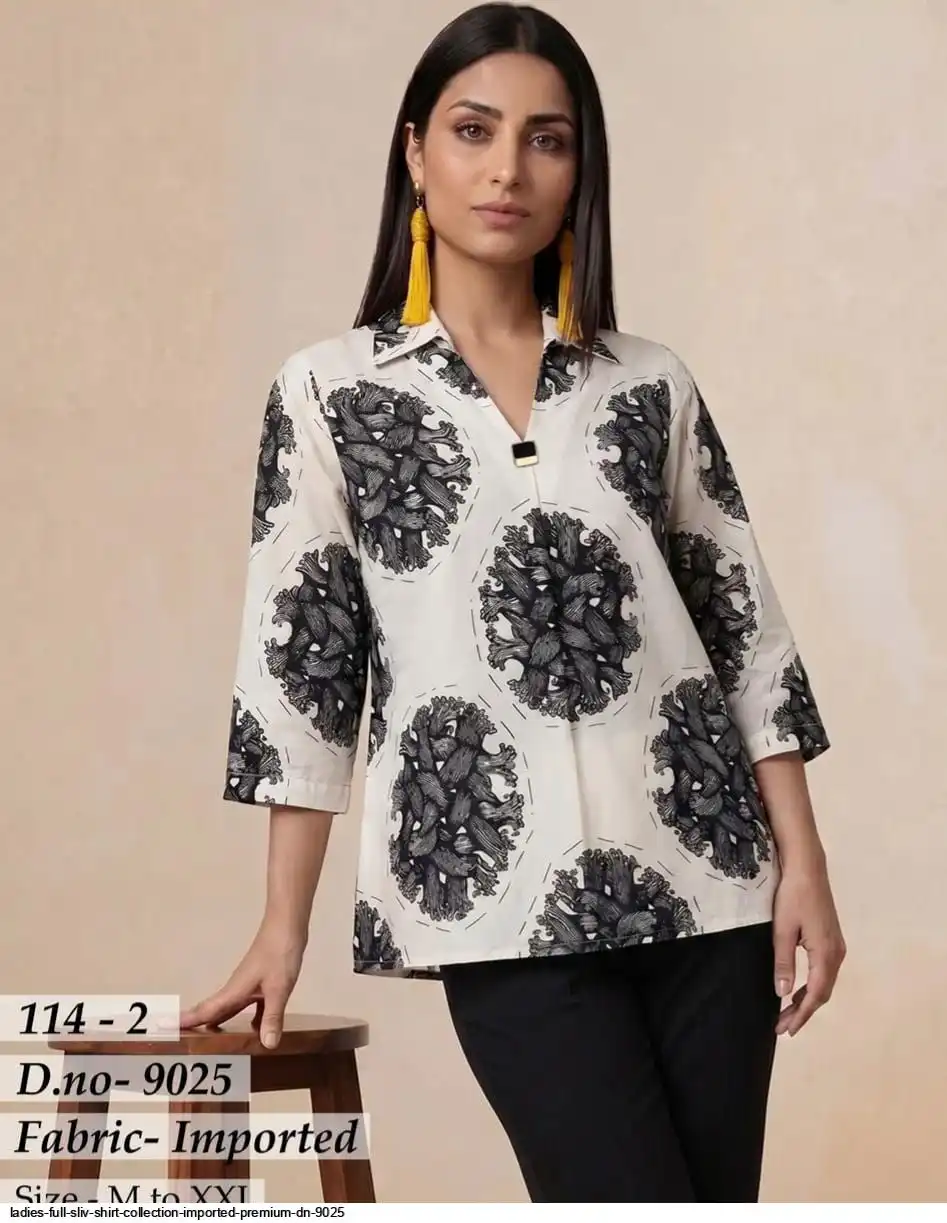 LADIES FULL SLEEVE SHIRT COLLECTION IMPORTED PREMIUM DN 9025 18
