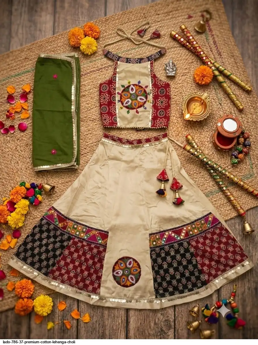LADO 786 37 PREMIUM COTTON LEHENGA CHOLI 3