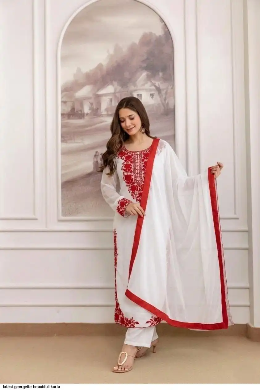 LATEST GEORGETTE BEAUTIFULL KURTA 1