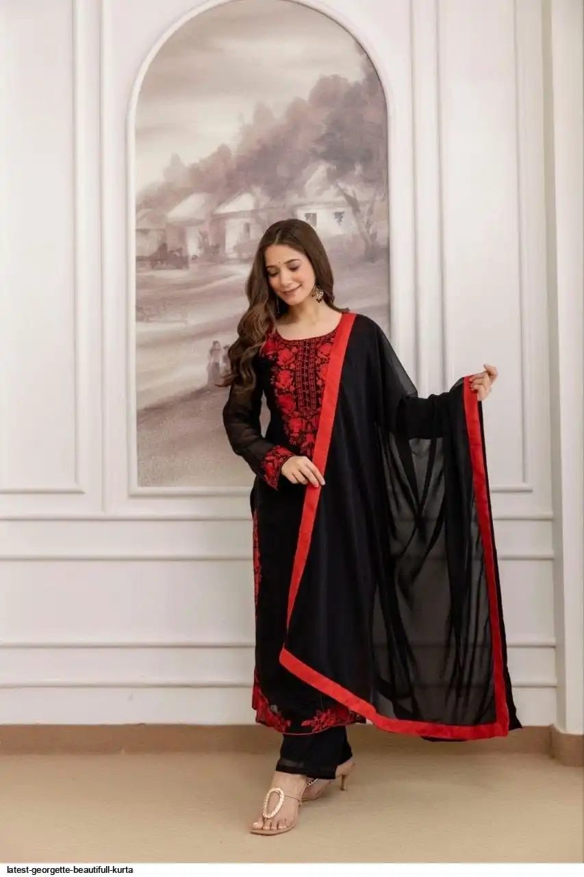 LATEST GEORGETTE BEAUTIFULL KURTA 2
