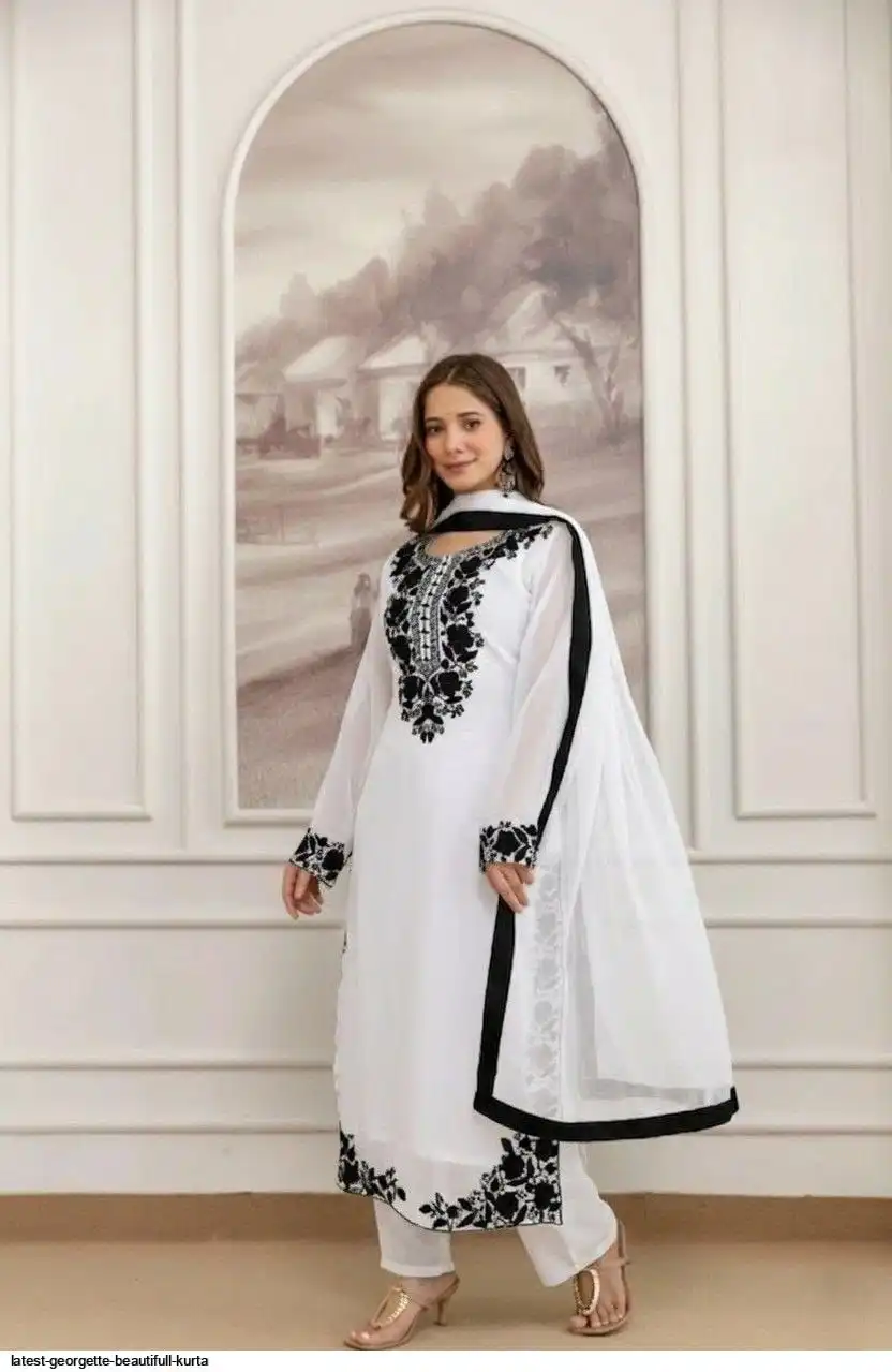 LATEST GEORGETTE BEAUTIFULL KURTA 3